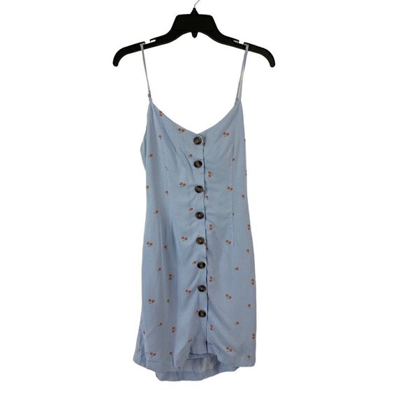 Forever 21 Pants - Forever 21 Women's Light Blue Open Back Romper